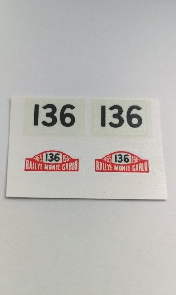 Corgi 322/A1 Rover 2000 Monte Carlo Rally decal set only