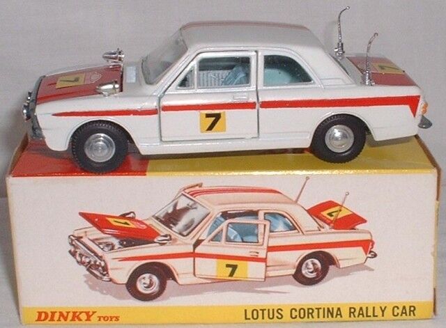 Dinky 205 Monte Carlo Lotus Cortina paper stickers only set 1