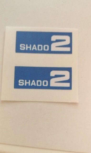 Dinky 353 Shado 2  Mobile paper stickers set only blue