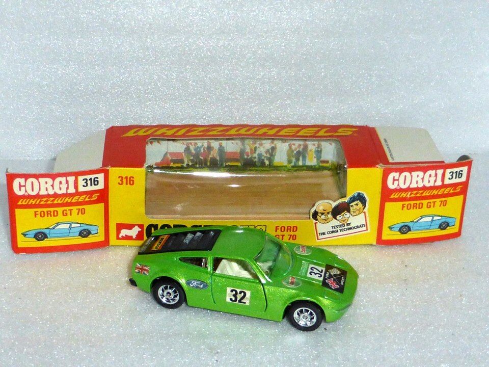 Corgi Whizzwheels 316 Ford GT70 decal set only