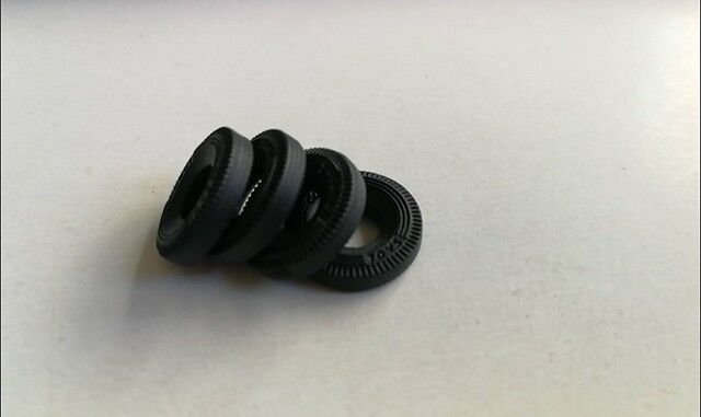 Corgi Replacement Tyres 12MM  Treaded CORGI TOYS minis etc from 67 x4 DD11