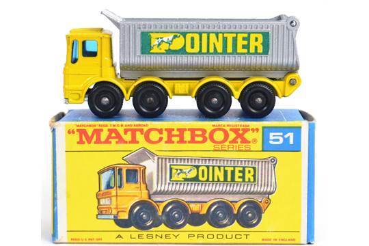 MATCHBOX LESNEY No.51 8 WHEEL TIPPER LORRY POINTER Waterslide decal ONLY