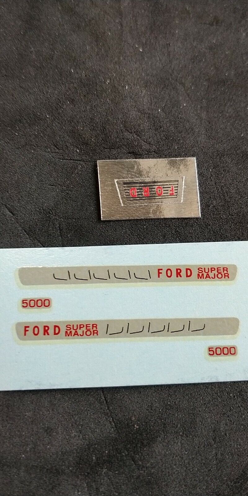 Corgi 67/72/74 ford 5000 Super Major reproduction decal set (F)