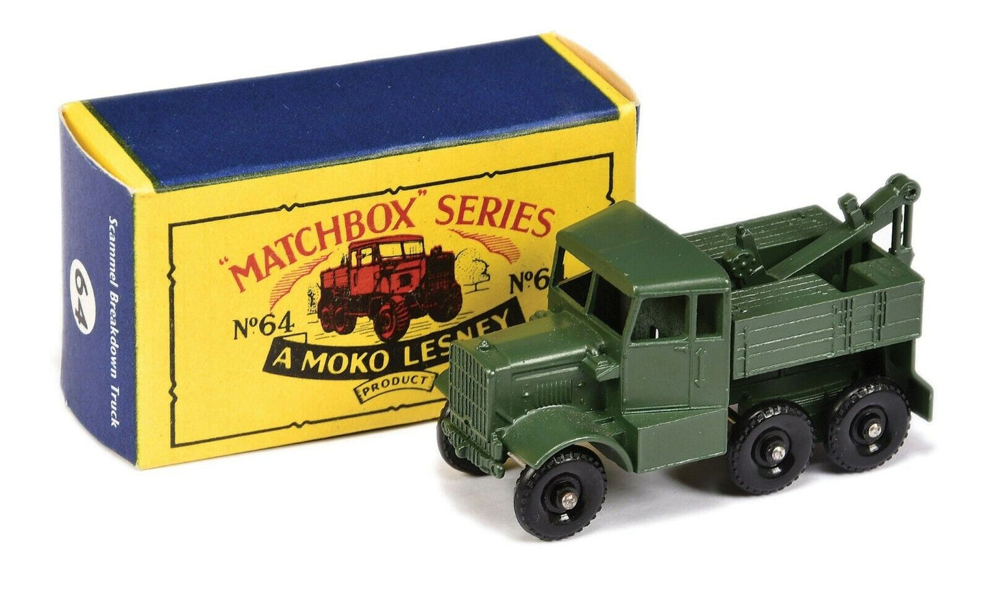 Lesney Matchbox 64 A Scammel Breakdown Truck reproduction hooks