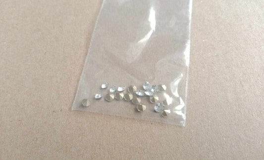 Restorers pack #8. 20 x 3mm clear headlight jewel corgi dinky spot on