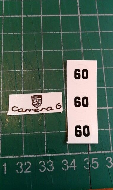 Corgi 371 Porsche Carrera 6  decal set only