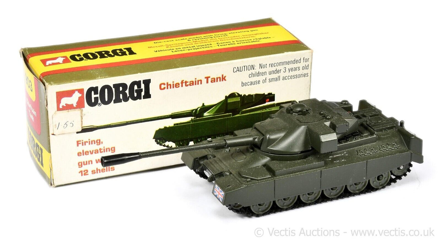 Corgi 903 Chieftain Tank reproduction Gun Barrel End