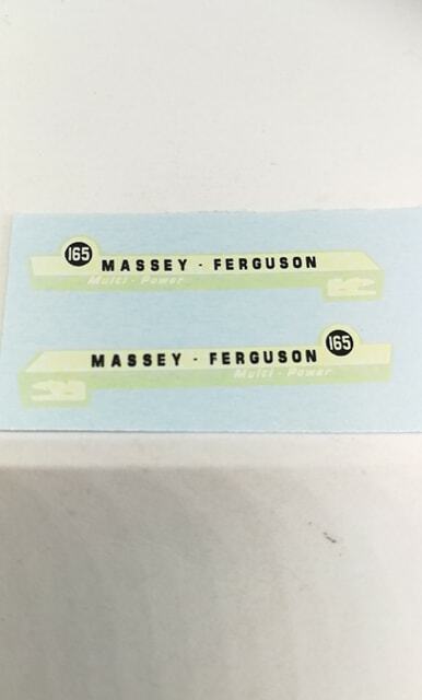 Corgi 66/69/73 Massey Ferguson 165 Tractor replacement decals (F)