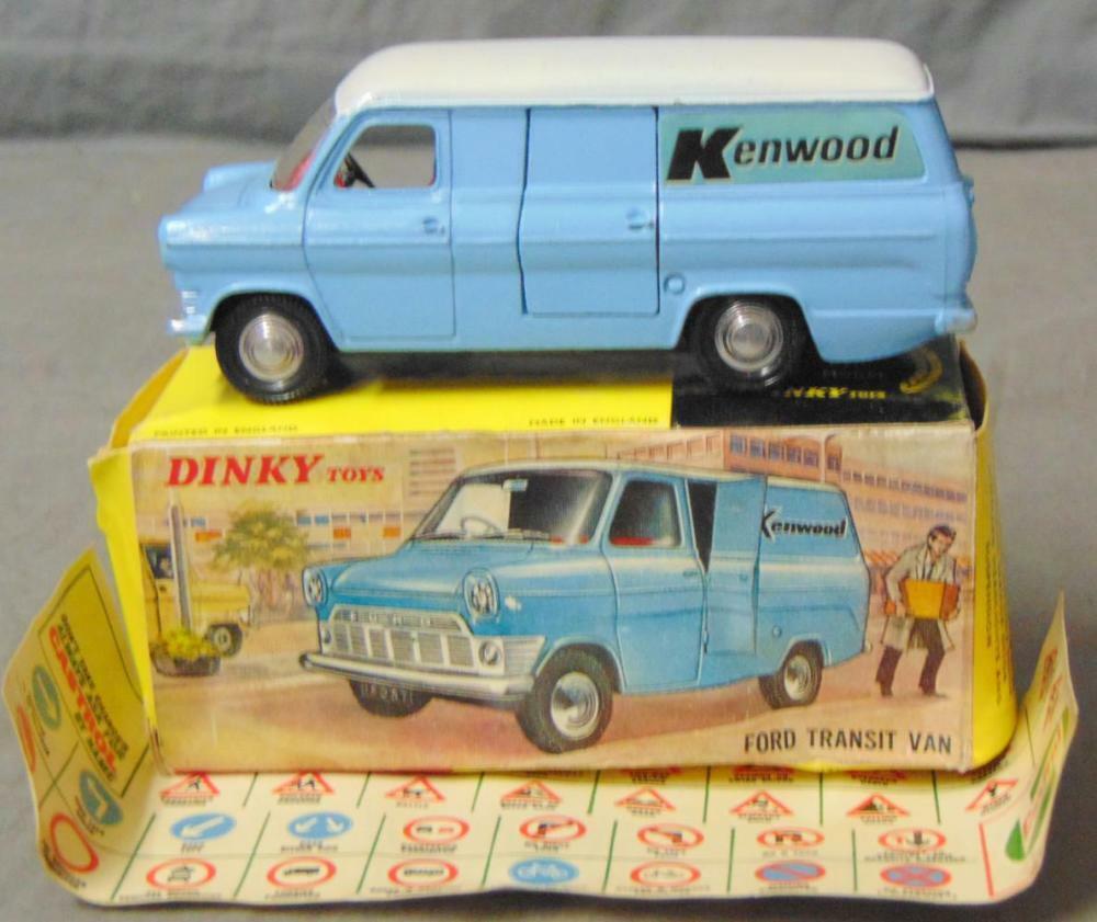 Dinky 407 Ford Transit Kenwood reproduction paper sticker set with door cut out