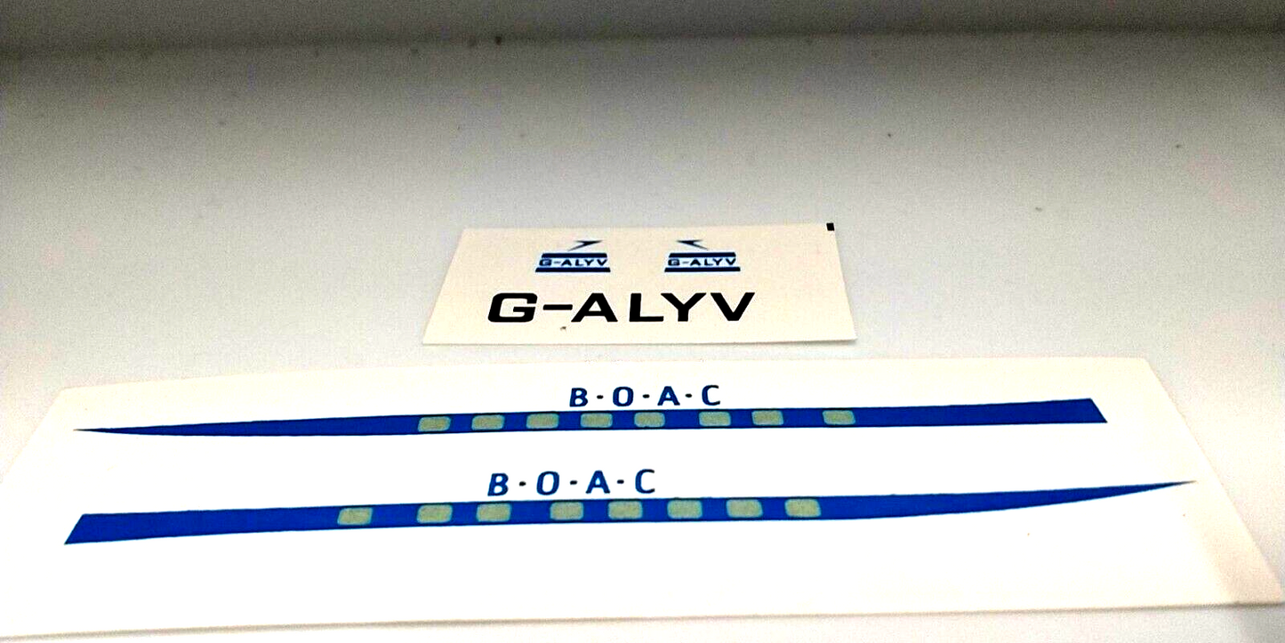 Dinky 702 DH Comet BOAC livery g-alyv decal set only