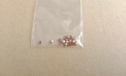 Restorers pack #12. 20 2.5mm red jewel corgi dinky spot on