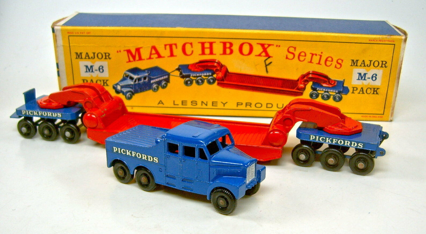 Matchbox M6A Scammell Pickfords Low-Loader reproduction wire draw bar